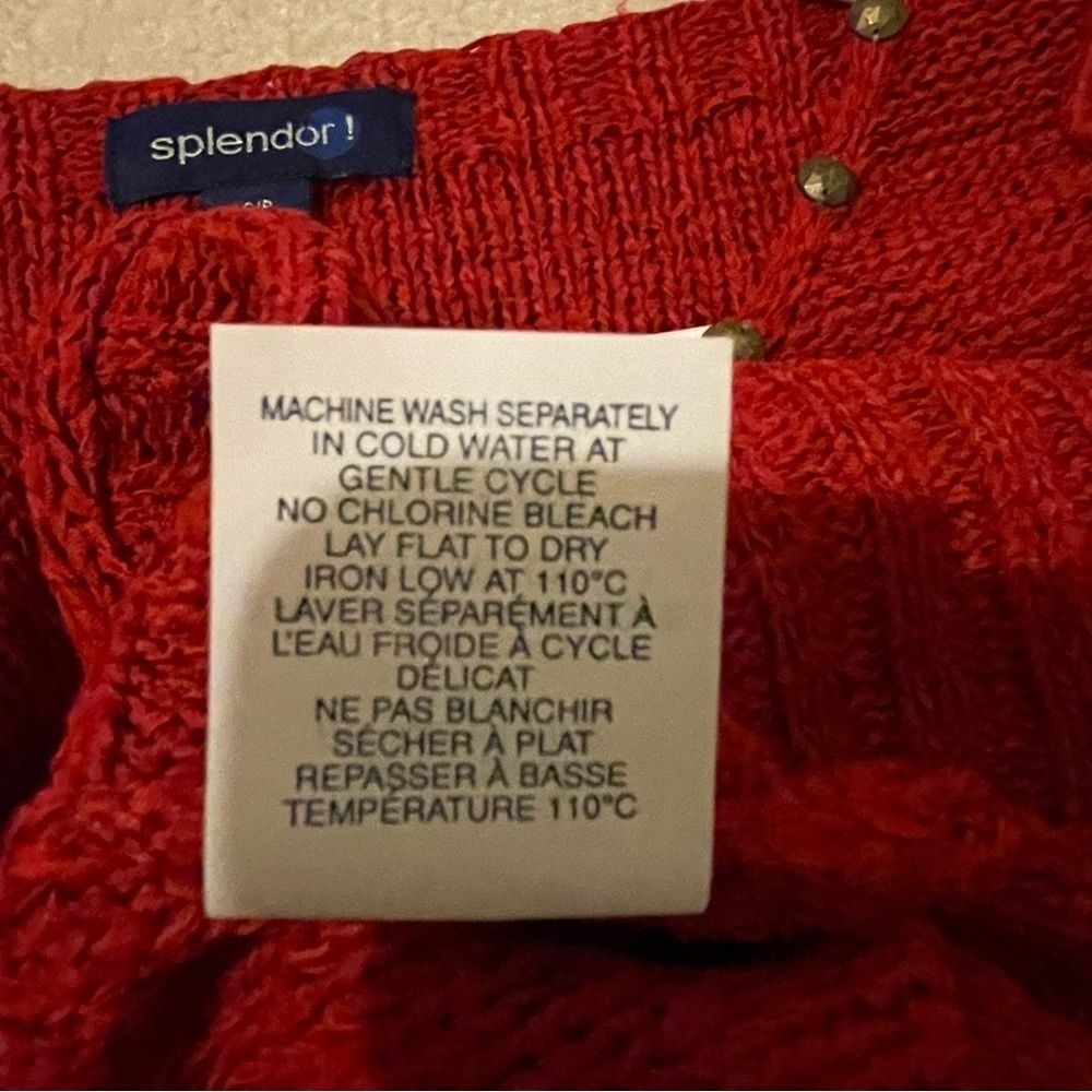 Splendor embellished sweater-small NWOT - Picture 9 of 9